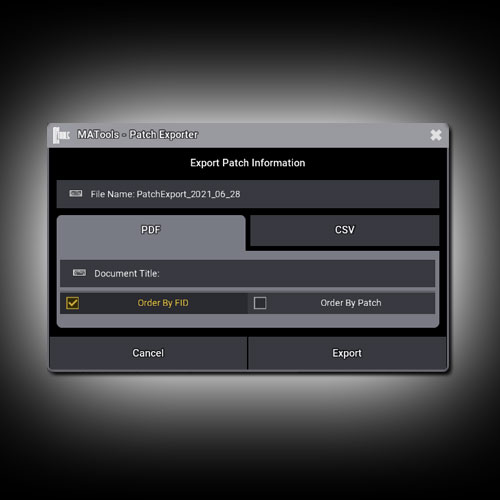 Patch Exporter