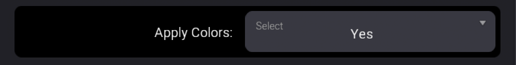 Default Apply Colours