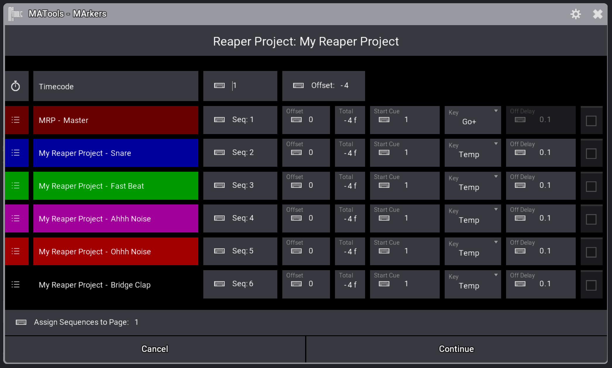 Import Dialog