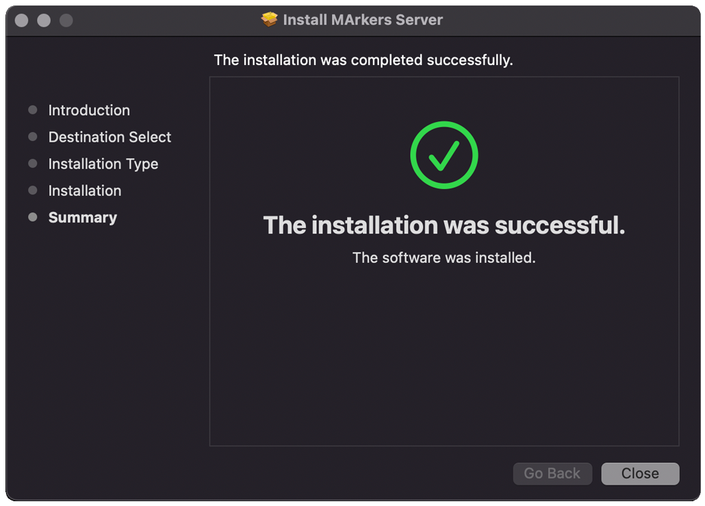 Mac Installer Complete