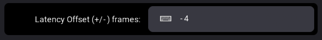 Latency Offset