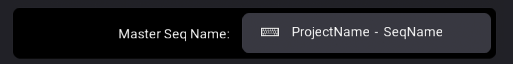 Master Sequence Name