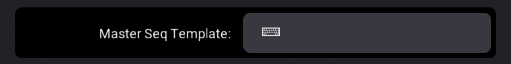 Master Sequence Template