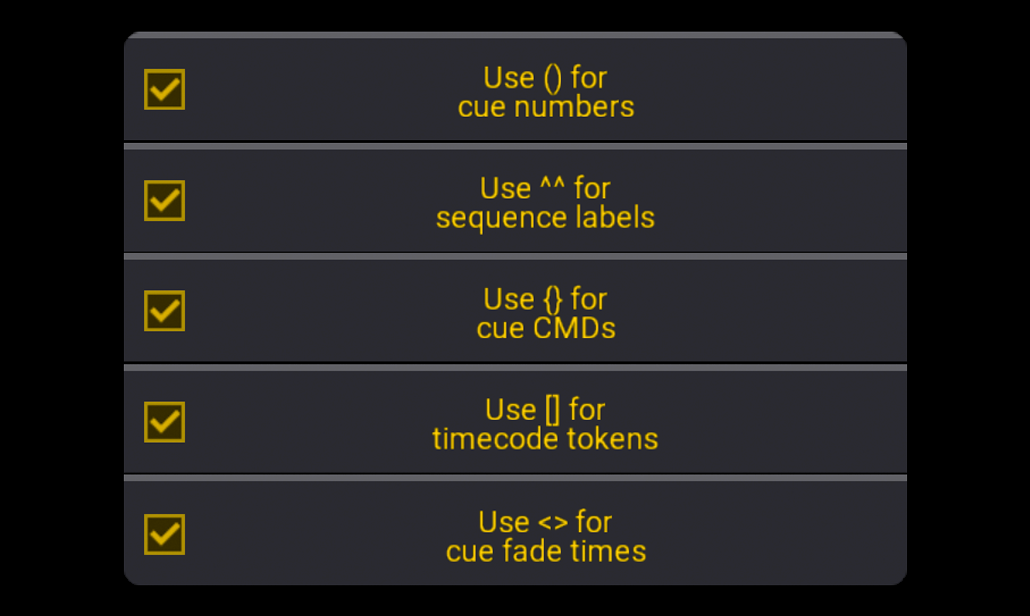 Special Characters